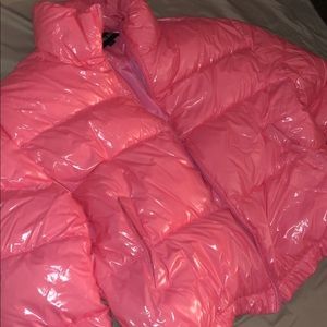 Pink Latex Puffer